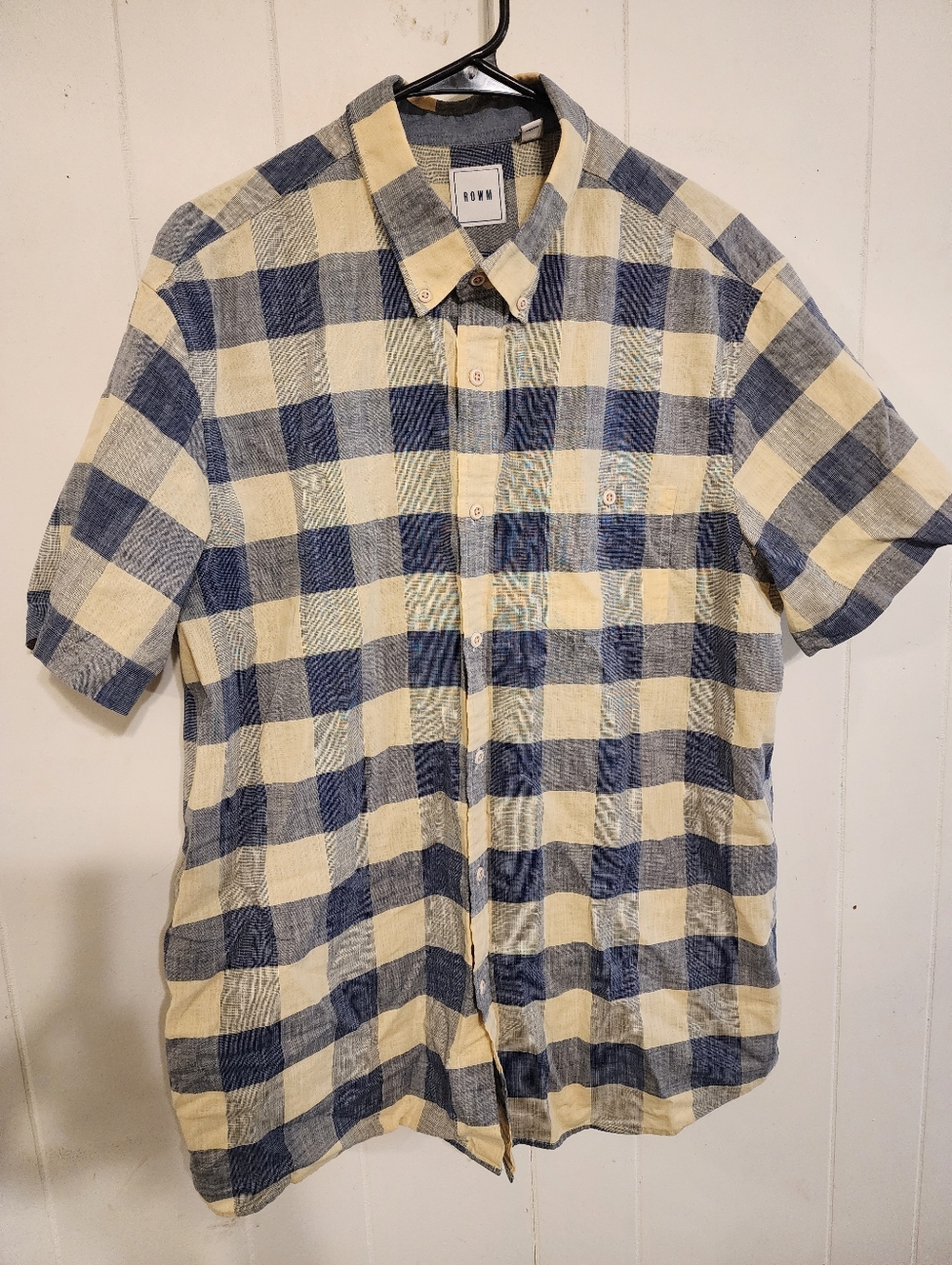 ROWM Shirt 100% Cotton Men's Size XL